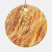 35周年記念結婚金ゴールドパーティー灯 セラミックオーナメント (裏面)