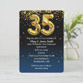 35周年記念金ゴールドバルーン&紙吹雪 招待状 (スタンド正面)