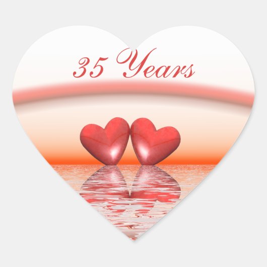 35周年 コーラルハーツ ハートシール (正面)