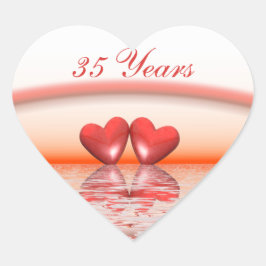 35周年 コーラルハート ハートシール