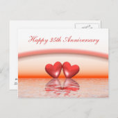 35周年 コーラルハート ポストカード (正面/裏面)