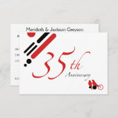 35周年（鳥たち） 招待状 (正面/裏面)