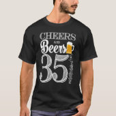 35年への応援そしてビール Tシャツ (正面)