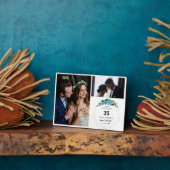 35年を共にうれしい記念日 | 2枚 フォトプラーク (側面)