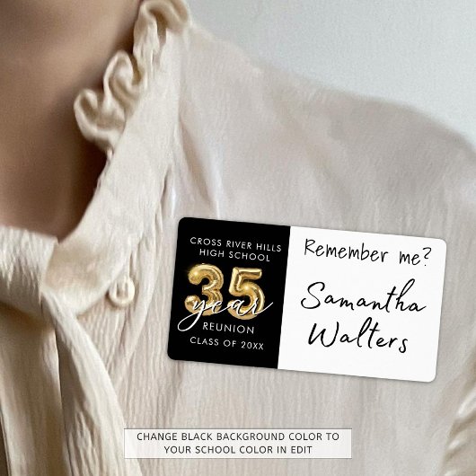 35年クラス懇親会名タグ覚えている ラベル