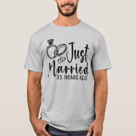 35年前に結婚しました 35周年おめでとう Tシャツ