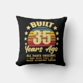 35年前 オールパーツオリジナル 35歳の誕生日 クッション (正面)