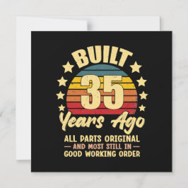 35年前 オールパーツ純正 35歳の誕生日 マグネット招待状