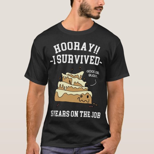 35年勤続おめでとう Tシャツ (正面)