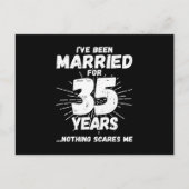 35年結婚してる夫婦のためのユーモアあふれる35周年記念ギフト ポストカード (正面)