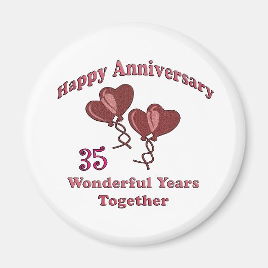 35日。記念日 マグネット (正面)