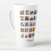 35枚のフォトコラージュを作成 カフェラテマグ (左アングル)