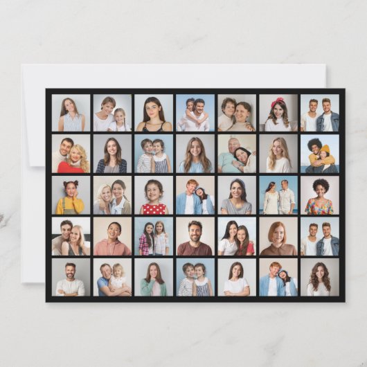 35枚のフォトコラージュを作成 カード (正面)