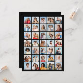 35枚のフォトコラージュを作成 カード (正面/裏面インサイチュ)