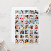 35枚のフォトコラージュを作成 カード (正面/裏面インサイチュ)