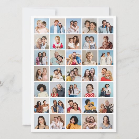 35枚のフォトコラージュを作成 カード (正面)