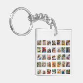 35枚のフォトコラージュを作成 キーホルダー (正面左)