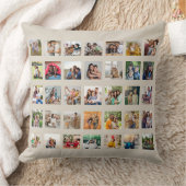 35枚のフォトコラージュを作成 クッション (ブランケット)