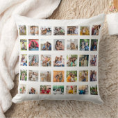 35枚のフォトコラージュを作成 クッション (ブランケット)