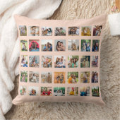 35枚のフォトコラージュを作成 クッション (ブランケット)