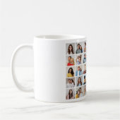 35枚のフォトコラージュを作成 コーヒーマグカップ (左)