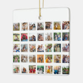 35枚のフォトコラージュを作成 セラミックオーナメント (左)