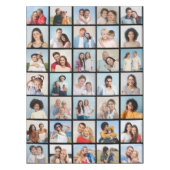 35枚のフォトコラージュを作成 テーブルクロス (正面)