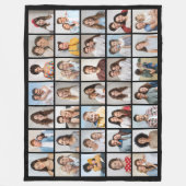 35枚のフォトコラージュを作成 フリースブランケット (正面)