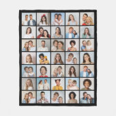 35枚のフォトコラージュを作成 フリースブランケット (正面)