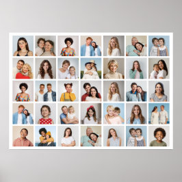 35枚のフォトコラージュを作成 ポスター