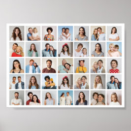 35枚のフォトコラージュを作成 ポスター