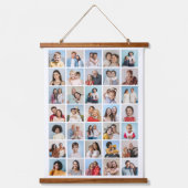 35枚のフォトコラージュを作成 吊り下げ型タペストリー (正面)