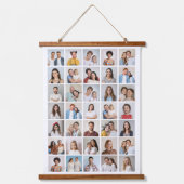 35枚のフォトコラージュを作成 吊り下げ型タペストリー (正面)