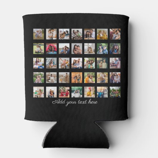 35枚のフォトコラージュを作成 缶クーラー (裏面)