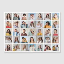 35枚のフォトコラージュ磁気カードを作成