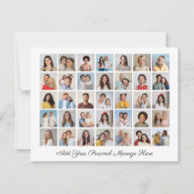 35枚の写真コラージュ 自分のメッセージを追加