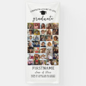 35枚の写真 - 現代的でミニマルな白の卒業アルバム 横断幕 (縦)