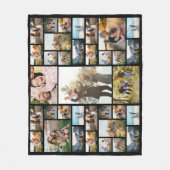 35枚パーソナライズされたのコラージュ フリースブランケット (正面)