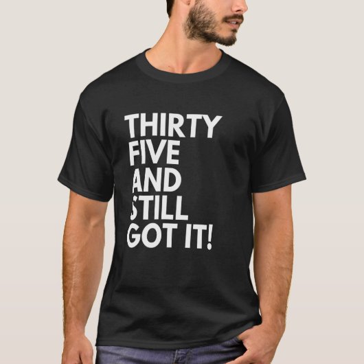 35歳でまだ35得番目のBir Tシャツ (正面)