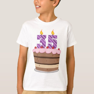 35歳のお誕生日ケーキ Tシャツ