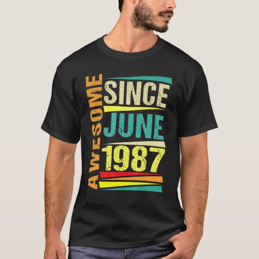 35歳の伝説1987年6月35誕生日 Tシャツ (正面)