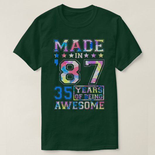 35歳の女の子のプレゼント35誕生日ギフト生まれ Tシャツ (デザイン正面)
