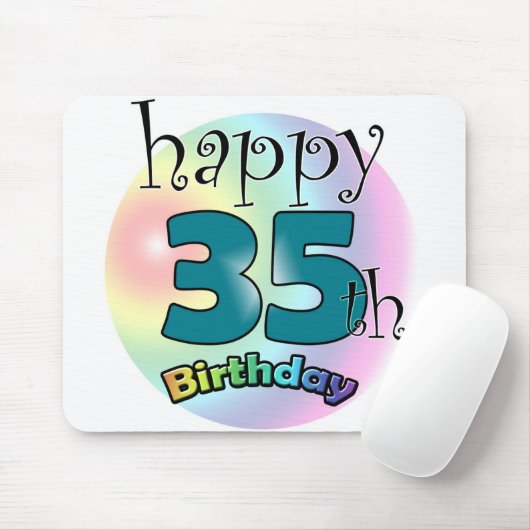 35歳の誕生日おめでとうございます マウスパッド (マウス)