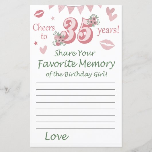 35歳の誕生日お気に入りの誕生日ギルの記憶 (正面)