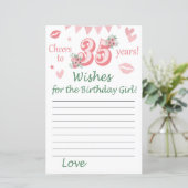 35歳の誕生日を願う誕生日の少女 (スタンド正面)