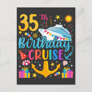 35歳の誕生日クルーズ誕生日パーティー ポストカード