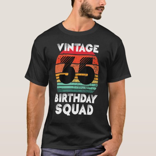 35歳の誕生日パーティーヴィンテージ35誕生日 Tシャツ (正面)