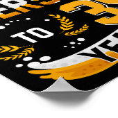 35歳の誕生日パーティー応援とビール35年 ポスター (角)