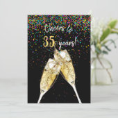 35歳の誕生日パーティー 招待状 (スタンド正面)