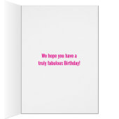 35歳の誕生日3枚の写真ホットピンクパープルホワイト (内側 (右))